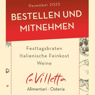 Du planst Deine Feiertage mit Freunden oder Familie? 🎄

Du suchst noch passende Geschenke oder Präsente für Deine Geschäftspartner? 🎁 

Bei uns findest du eine feine Auswahl an italienischen Köstlichkeiten. 

Deinen Festtagsbraten 🍗mit allem was zu einem gelungenen Festessen 🍷 gehört, kannst du ab sofort Online bei uns bestellen! 

www.la-villetta.com/feinkost
#festessen #feinkost #italienisch #wein #gänsebraten #entenbraten #rotkohl #restaurant